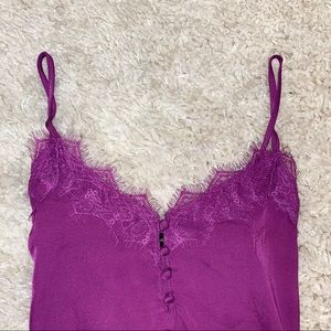 Purple slip cami